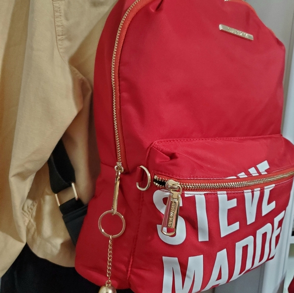 STEVE MADDEN RED MINI FORCE WOMEN\'S TRAVEL BACK PACK BAG main image 12